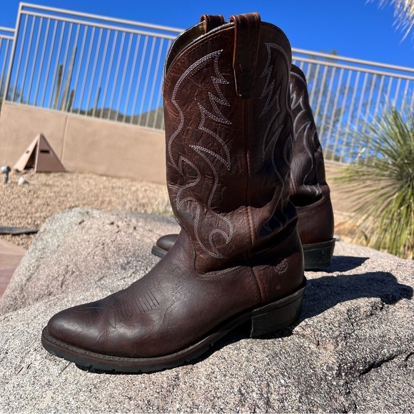 Double H Men’s Western Boots Size 11D Brown MADE IN USA (Model Robert AG7) main image 12